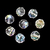 Electroplate Transparent Round Glass Beads GL-CBA6A73-AB03-1
