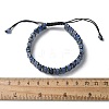 Natural Blue Aventurine and Synthetic Hematite Adjustable Braided Bead Bracelets BJEW-H626-01-01-5