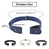 CHGCRAFT 4Pcs 4 Colors Polyester No Buckle Invisible Elastic Stretch Belt AJEW-CA0004-18-2
