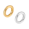 2Pcs 2 Colors 925 Sterling Silver Spring Gate Rings FIND-PH0022-62-7