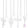 9Pcs 3 Styles 304 & 201 Stainless Steel Suncatchers HJEW-NB00287-1