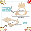 Wooden Bird Feeder AJEW-FG0004-81B-2