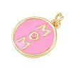 Brass Enamel Pendants KK-L251-02G-C05-2