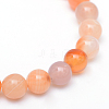 Round Dyed Natural Red Agate Bead Strands LS-G-R345-6mm-09-2