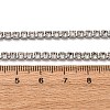 3MM 304 Stainless Steel Rhinestone Cup Chain Necklaces for Women NJEW-G175-01P-02-5