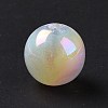 UV Plating Rainbow Iridescent Acrylic Beads OACR-C010-14F-2
