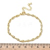 Brass Micro Pave Clear Cubic Zirconia Eye Link Chain Bracelets for Women BJEW-G764-09G-5