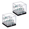 3-Tier Transparent Acrylic Display Case Mineral Crystal Boxes CON-WH0112-009B-1