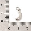 Brass Micro Pave Clear Cubic Zirconia Pendants KK-L225-015P-3