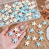 70Pcs 2 Colors Opaque Resin Cabochons RESI-PH0002-80-3