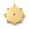 Eco-Friendly Brass Micro Pave Cubic Zirconia Pendants ZIRC-C027-06G-02-RS-2