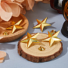 4Pcs Star Alloy Lapel Pin Backs for Backpack Clothes JEWB-FH0002-76-4