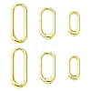 6Pcs 3 Styles Brass Spring Gate Rings KK-CJ0004-29-1