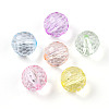 Transparent Acrylic Beads X-TACR-N019-02-1