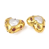 Natural Pearl & Natural Red Tourmaline Beads KK-H516-07G-2