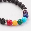 Natural Mixed Stone Stretch Bracelets BJEW-JB03078-2