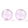 Transparent Blow High Borosilicate Glass Globe Beads GLAA-T003-09A-2