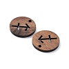 Walnut Wood Laser Cut Pendants WOOD-Q051-06E-2