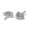 Brass Micro Pave Cubic Zirconia Pendants KK-F862-09P-2