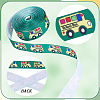 10 Yards Back To School Theme Polyester Grosgrain Ribbon OCOR-WH0082-82A-6