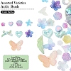 60Pcs Acrylic Beads MACR-YW0003-74A-1