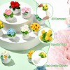 22 Pcs 11 Styles Resin Flower Ornaments DJEW-CJ0001-24-3