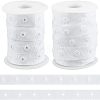 Olycraft 9.5~10 Yards Polyester Sewing Snap Button Tapes DIY-OC0009-05-1