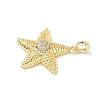 Brass Micro Pave Cubic Zirconia Pendants KK-Z134-18G-01-2