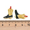 Brass Enamel Pendants KK-C248-05G-01-3