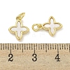 Brass with Sea Shell Charms X-KK-Q820-15G-3