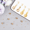 CREATCABIN 10Pcs Brass Stud Earring Findings KK-CN0002-47-4