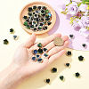 30Pcs Glass Temperature Sensing Color Changing Connector Charms PALLOY-YW00138-01-4