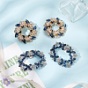 AHADERMAKER 4Pcs 2 Styles Flower Brass Rhinestone Shoe Decorations AJEW-GA0006-94B-4