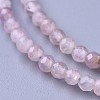 Natural Rose Quartz Beaded Necklaces NJEW-K114-B-A01-3