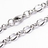 Fashionable 304 Stainless Steel Chain Necklaces NJEW-I060-04-3