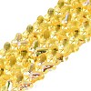 Baking Paint Electroplate Transparent Glass Beads Strands EGLA-Q136-03A-03-1