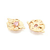 Brass Micro Pave Cubic Zirconia Pendants KK-N263-10G-2