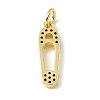 Brass Micro Pave Cubic Zirconia Pendants ZIRC-F132-81G-2