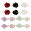 28Pcs 7 Styles Flower Resin Connector Charms RESI-TA0002-11-11