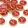 Golden Plated Alloy Enamel Charms LS-ENAM-S118-03Y-4