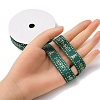 Flat Christmas Theme Polyester Grosgrain Ribbon OCOR-YWC0001-01A-03-5