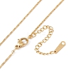 Heart Pendant Necklace with Coreana Chains X-NJEW-G074-20G-3