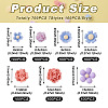 700Pcs 7 Styles Opaque Resin Cabochons CRES-CD0001-07-6