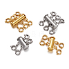 Brass Magnetic Slide Lock Clasps KK-TA0007-17-6