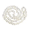 Electroplate Transparent Glass Beads Strands EGLA-Q133-01A-12-2