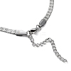 304 Stainless Steel Herringbone Chain Necklaces NJEW-P282-01P-4