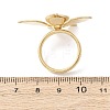 Opaque Acrylic Imitation Pearl Finger Rings RJEW-P177-03B-G-5