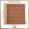 Flower Pattern Cork Wood Craft Fabric DIY-WH0588-67-2