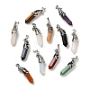 Natural & Synthetic Gemstone Pointed Big Pendants G-G860-04P-1