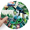 50Pcs Forest PET Waterproof Stickers PW-WGED028-01-6